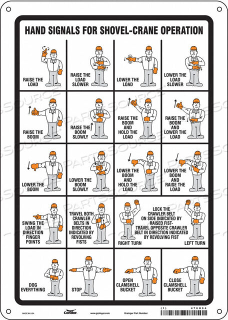 OEM#: 476H64SAFETY SIGN 10 W 14 H 0.055 THICKNESS by Condor