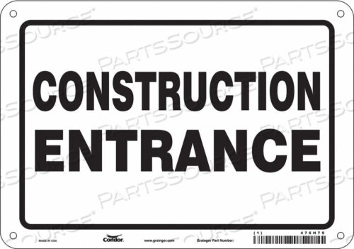 OEM#: 476H79SAFETY SIGN 10 W 7 H 0.004 THICKNESS by Condor