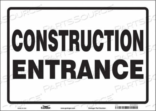 OEM#: 476H80SAFETY SIGN 14 W 10 H 0.004 THICKNESS by Condor