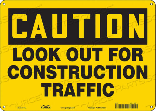 OEM#: 476H99SAFETY SIGN 14 W 10 H 0.055 THICKNESS by Condor