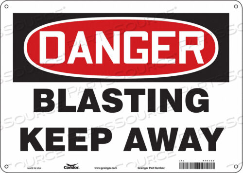 OEM#: 476J22SAFETY SIGN 14 W 10 H 0.032 THICKNESS by Condor