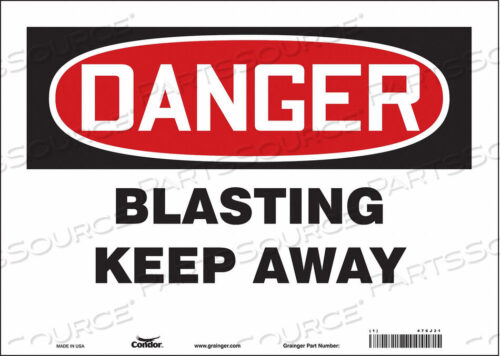 OEM#: 476J31SAFETY SIGN 14 W 10 H 0.004 THICKNESS by Condor