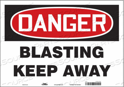 OEM#: 476J32SAFETY SIGN 20 W 14 H 0.004 THICKNESS by Condor