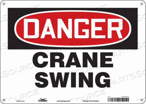 OEM#: 476K76SAFETY SIGN 14 WX10 H 0.055 THICKNESS by Condor