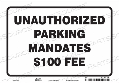 TRAFFIC SIGN 10 W 7 H 0.004 THICKNESS