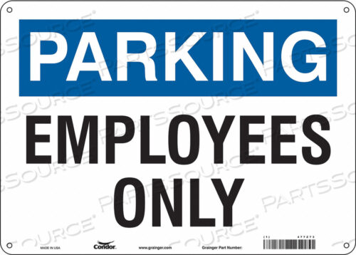 TRAFFIC SIGN 14 W 10 H 0.055 THICKNESS