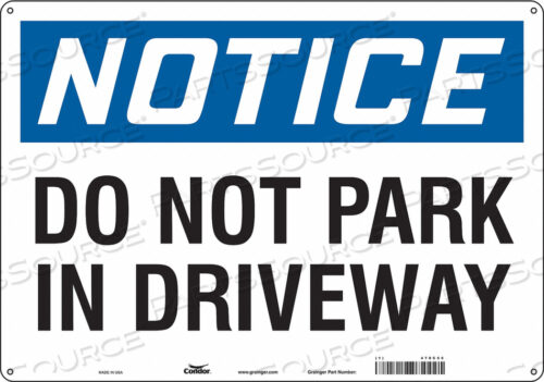 SAFETY SIGN 20 WX14 H 0.060 THICKNESS