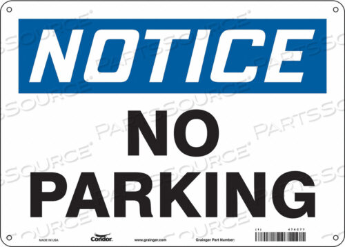 J7000 SAFETY SIGN 14 WX10 H 0.060 THICKNESS