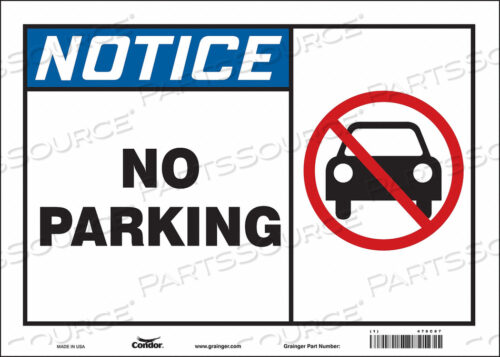 SAFETY SIGN 14 WX10 H 0.004 THICKNESS