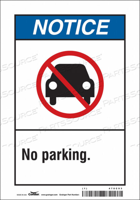 SAFETY SIGN 7 WX10 H 0.004 THICKNESS