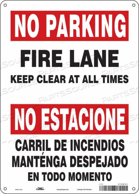 SAFETY SIGN 10 WX14 H 0.055 THICKNESS