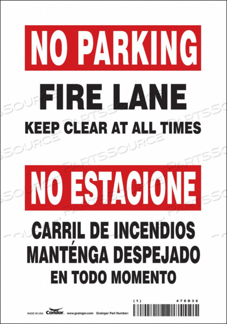 SAFETY SIGN 7 WX10 H 0.004 THICKNESS