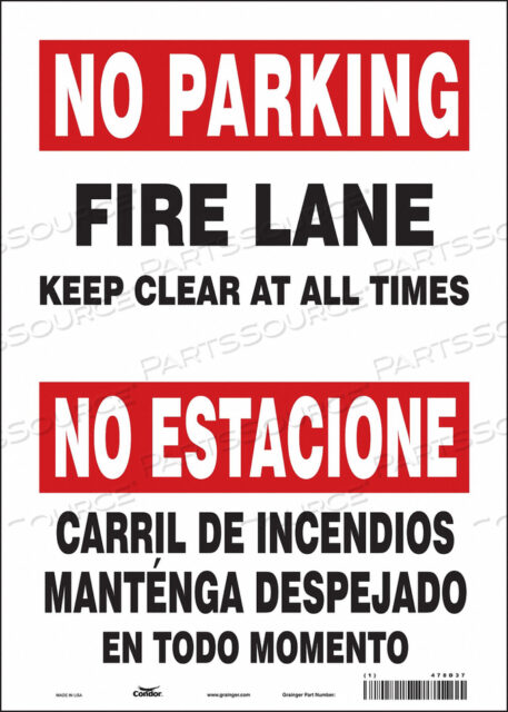 SAFETY SIGN 10 WX14 H 0.004 THICKNESS