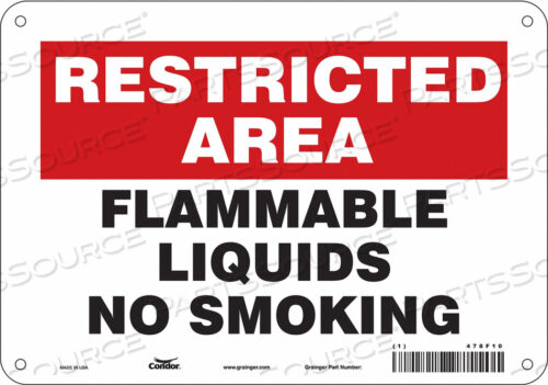 DANGER SIGN 10 WX7 H 0.032 THICKNESS