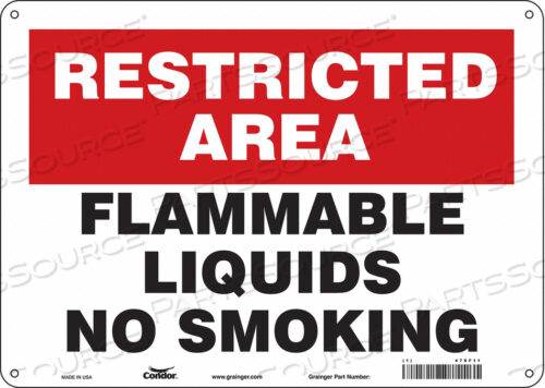 DANGER SIGN 14 WX10 H 0.032 THICKNESS