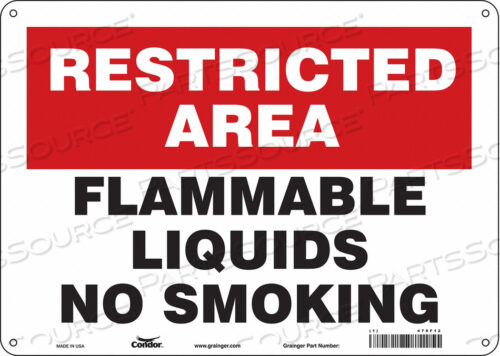 DANGER SIGN 14 WX10 H 0.060 THICKNESS