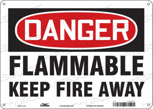 DANGER SIGN 14 WX10 H 0.060 THICKNESS