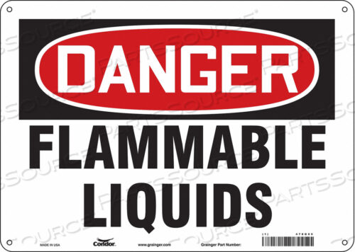 DANGER SIGN 14 WX10 H 0.060 THICKNESS