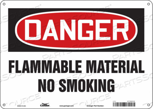 DANGER SIGN 14 WX10 H 0.060 THICKNESS