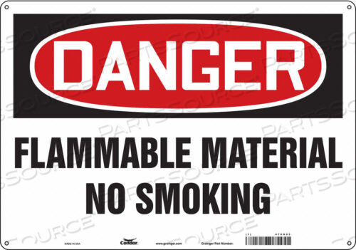 DANGER SIGN 20 WX14 H 0.060 THICKNESS