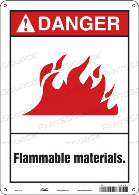 DANGER SIGN 10 WX14 H 0.060 THICKNESS