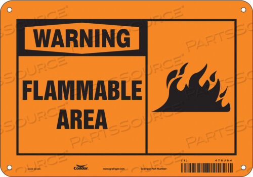 DANGER SIGN 10 WX7 H 0.055 THICKNESS