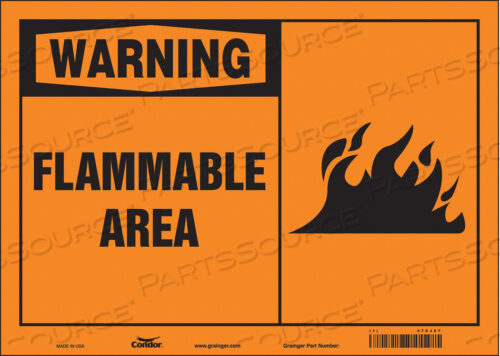 DANGER SIGN 14 WX10 H 0.004 THICKNESS