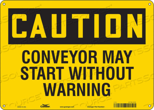 SAFETY SIGN 14 WX10 H 0.055 THICKNESS