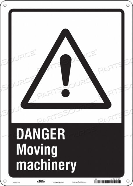 SAFETY SIGN 10 WX14 H 0.032 THICKNESS