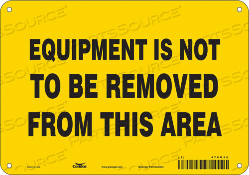 SAFETY SIGN 10 WX7 H 0.032 THICKNESS
