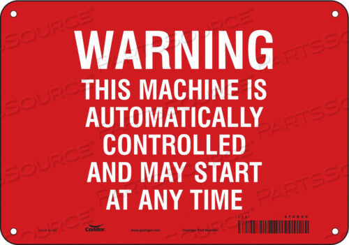 SAFETY SIGN 10 WX7 H 0.032 THICKNESS