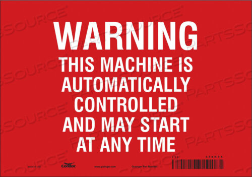 SAFETY SIGN 10 WX7 H 0.004 THICKNESS