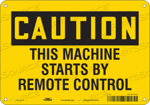 SAFETY SIGN 10 WX7 H 0.055 THICKNESS