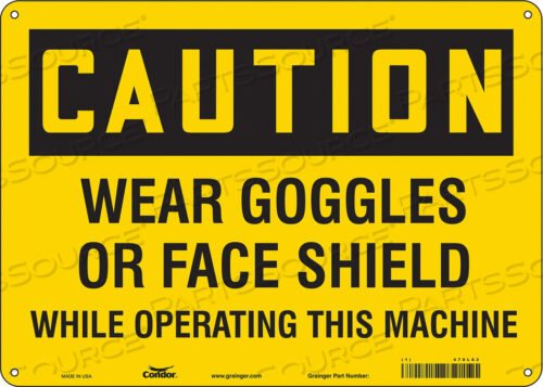 SAFETY SIGN 14 WX10 H 0.055 THICKNESS