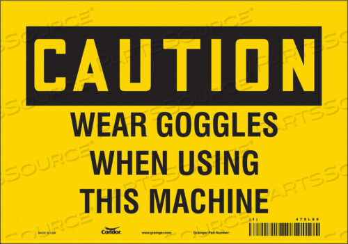 SAFETY SIGN 10 WX7 H 0.004 THICKNESS