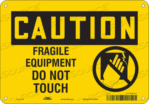 SAFETY SIGN 10 WX7 H 0.032 THICKNESS