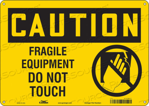 SAFETY SIGN 14 WX10 H 0.055 THICKNESS