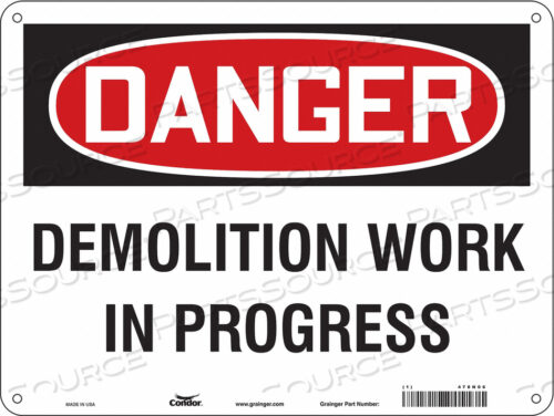 SAFETY SIGN 24 WX18 H 0.032 THICKNESS