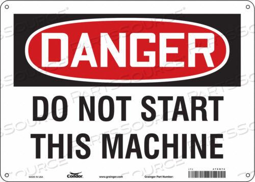 SAFETY SIGN 14 W 10 H 0.060 THICKNESS