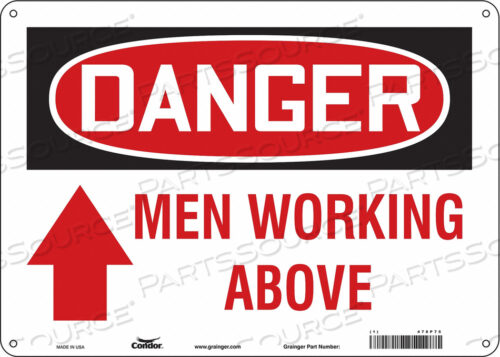 J6936 SAFETY SIGN 14 W 10 H 0.060 THICKNESS