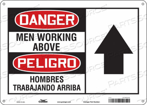 SAFETY SIGN 14 W 10 H 0.055 THICKNESS