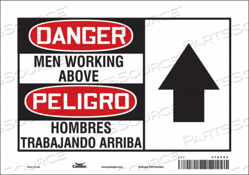 SAFETY SIGN 10 W 7 H 0.004 THICKNESS