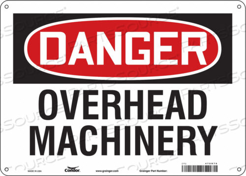 SAFETY SIGN 14 W 10 H 0.055 THICKNESS