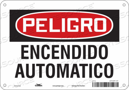 SAFETY SIGN 10 W 7 H 0.032 THICKNESS