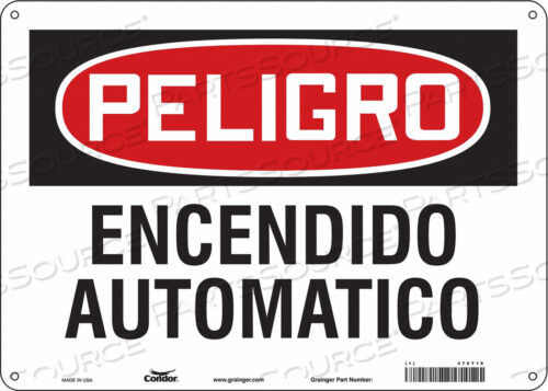 SAFETY SIGN 14 W 10 H 0.032 THICKNESS