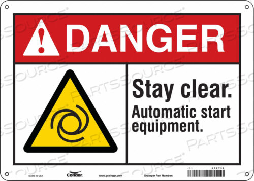 SAFETY SIGN 14 W 10 H 0.032 THICKNESS