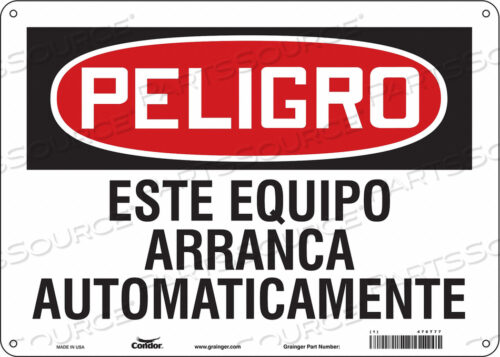 SAFETY SIGN 14 W 10 H 0.032 THICKNESS