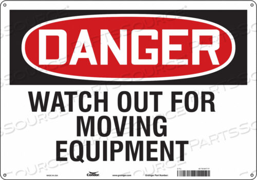 SAFETY SIGN 20 W 14 H 0.032 THICKNESS