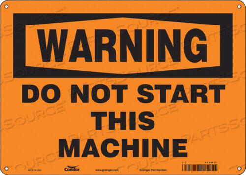 SAFETY SIGN 14 W 10 H 0.032 THICKNESS