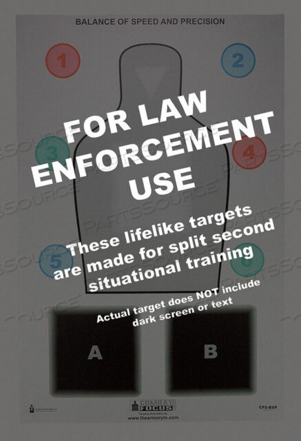 OEM#: CFS-BSP-50COMBAT FOCUS TRAINING TARGET PK50 by LE Targets
